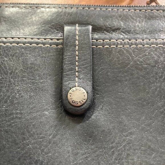 Fossil Wristlet Black Leather - Picture 4 of 7